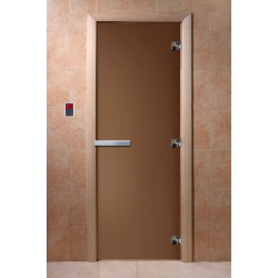 Дверь для саун DoorWood Бронза матовое 200х70